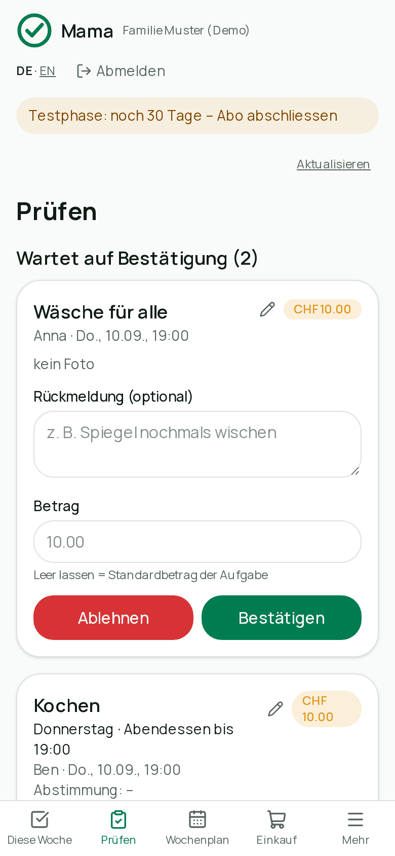 Prüfen