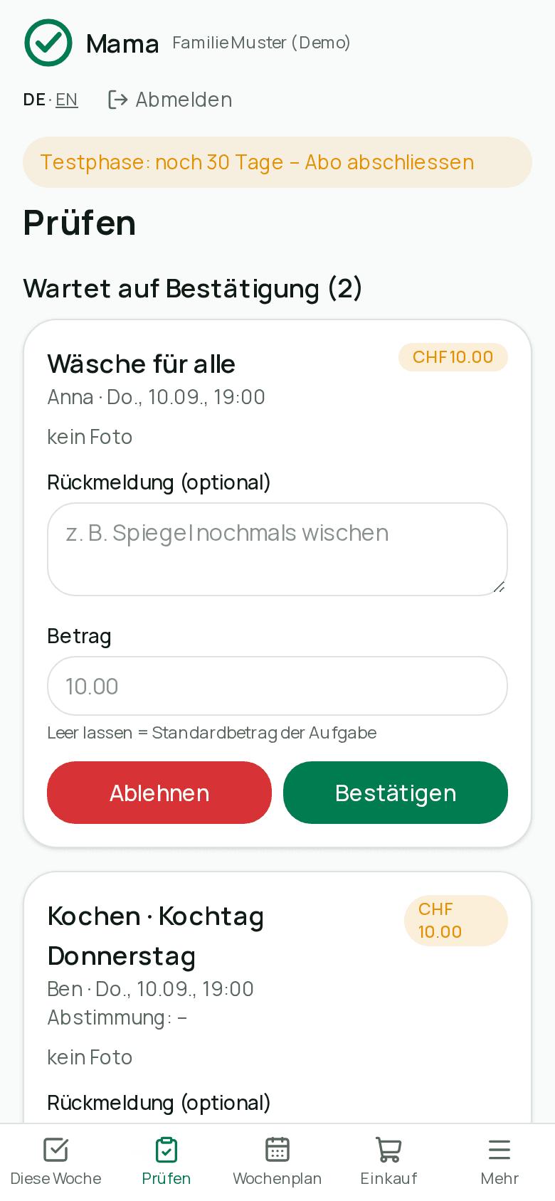 Prüfen